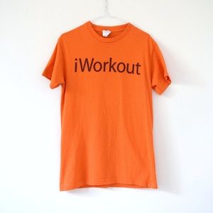 NEW VIRGINIA TECH VT Orange iWorkout Gym Exercise T-shirt | Size S